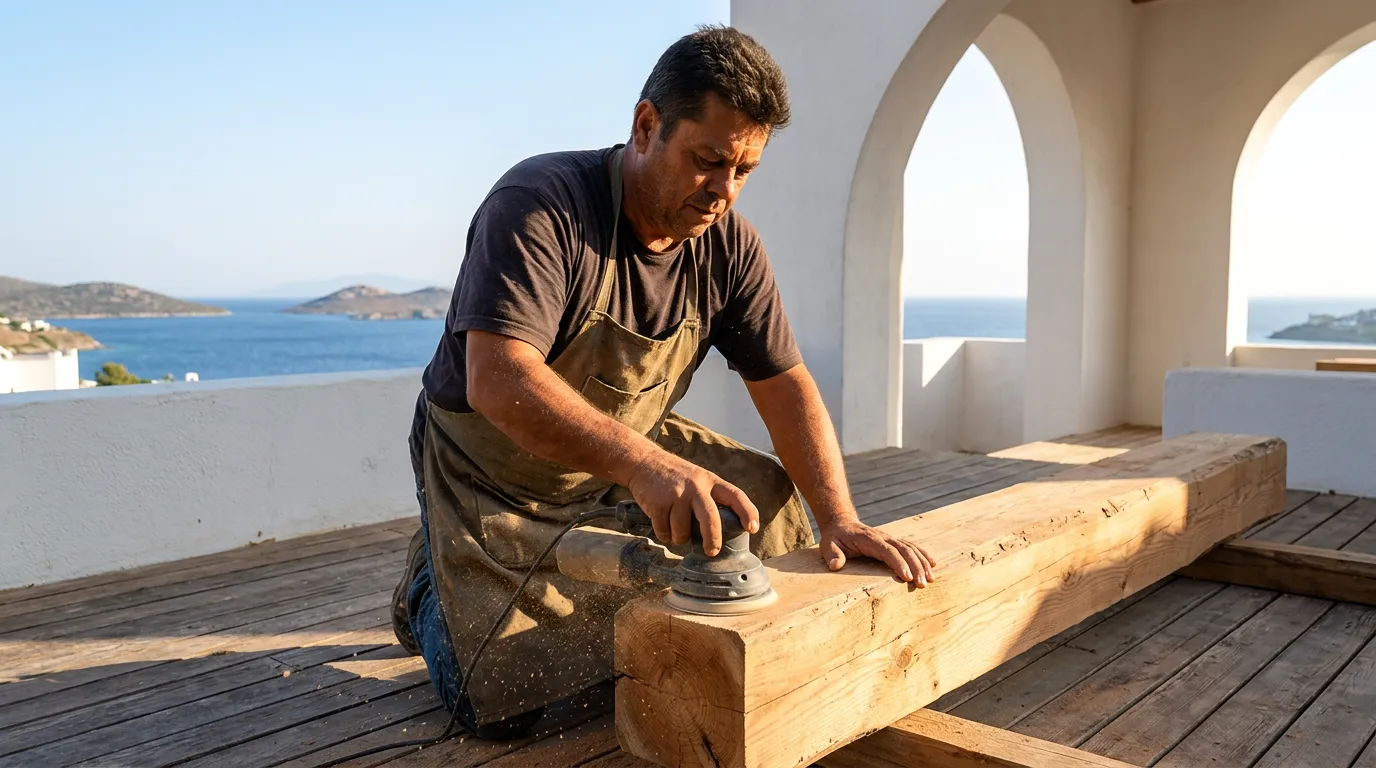 Bodrum Ahşap Ev Tamir Tadilat tadilat görseli - Nihat Kızıl AĞA Showroom - Görsel 2