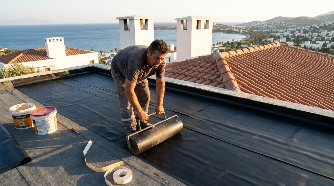 Bodrum Çatı Tamiri ve Yenileme tadilat görseli - Nihat Kızıl AĞA Showroom - Görsel 2