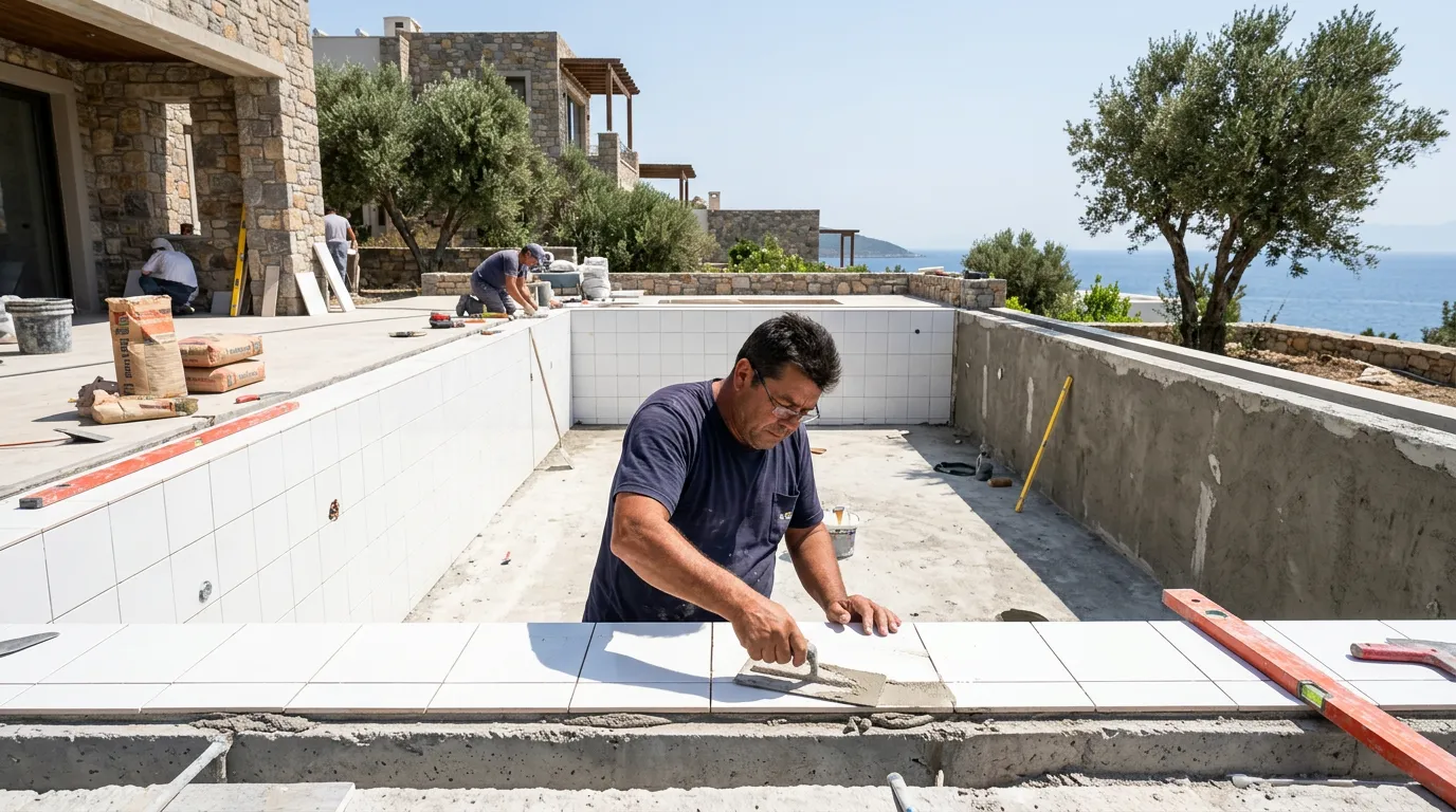 Bodrum Havuz Bakımı ve Yenileme tadilat görseli - Nihat Kızıl AĞA Showroom - Görsel 3