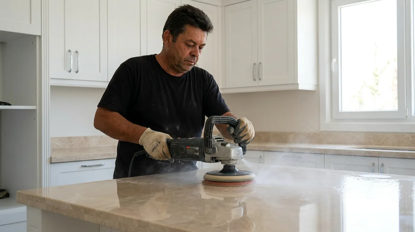 Bodrum Mermer İşleri tadilat görseli - Nihat Kızıl AĞA Showroom - Görsel 2